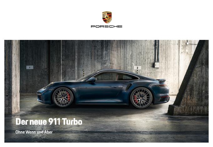 Рекламный буклет Porsche 992 Turbo D